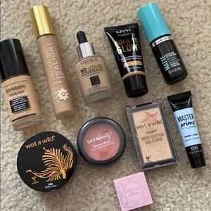 Face makeup lot / bundle / set foundation powder